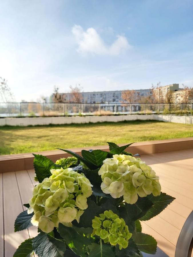 Apartament 150 Zaspa Vvita Z Prywatnym Ogrodem I Tarasem Gdańsk Exteriör bild