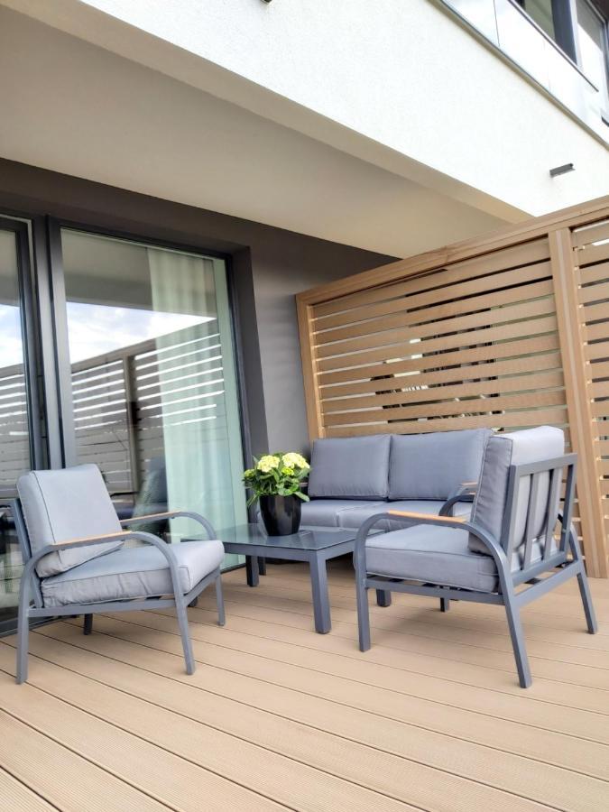 Apartament 150 Zaspa Vvita Z Prywatnym Ogrodem I Tarasem Gdańsk Exteriör bild
