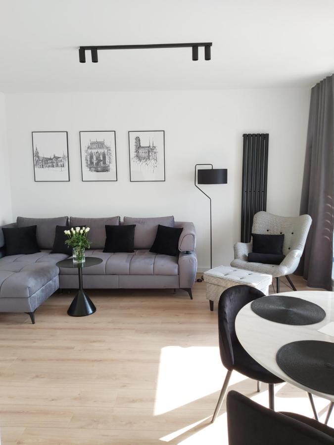 Apartament 150 Zaspa Vvita Z Prywatnym Ogrodem I Tarasem Gdańsk Exteriör bild